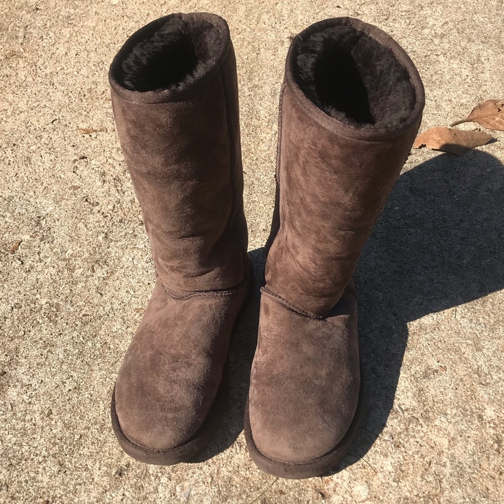UGG Winter Furry Boots Shoes Fluffy New Sz 6